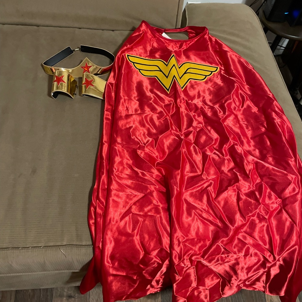 Wonder Woman cape and accessories.